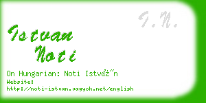 istvan noti business card